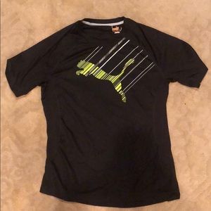 Puma Black and Green T-Shirt